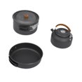 thumbnail image 4 of Juego de cocina para acampar kusrkot Olla Sartén Hervidor de agua Aluminio 14 l, 4 of 8