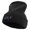 Black, variant on Colorful Fish Hook Embroidered 12 Inch Long Knitted Beanie - Black OSFM