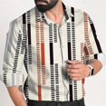 thumbnail image 1 of Camisa de moda 2024 con cuello de rayas y cuadrícula, cambio de color claro, camisas múltiples, patrón de alta definición, camisa de fiesta al aire libre de moda 3D, 1 of 6