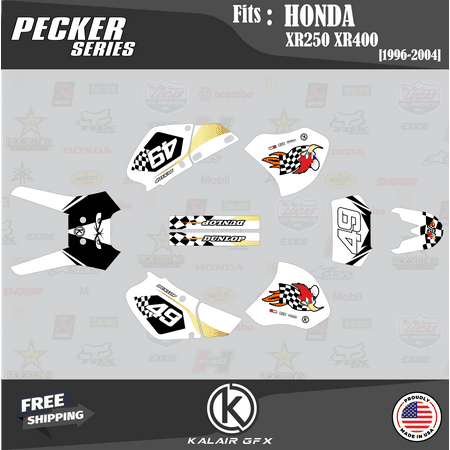 Kalair GFX Graphics Kit for Honda XR250 and XR400 (1996-2004) Pecker Series Kalair GFX Graphics Kit for Honda XR250 and XR400 (1996-2004) Pecker Series