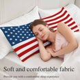 thumbnail image 5 of American Flag Body Pillow Covers 20"x60", Blue Red USA Flag Soft Brushed Microfiber Breathable Throw Pillow Covers, Decorative Pillowcase with Zipper for Couch Sofa Bedroom Living Room, 5 of 9