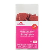 Way To Celebrate Heart Light Set, 10 Count