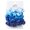 Blue, variant on Tickled Pink Women's Satin Scrunchie Rainbow