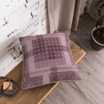 thumbnail image 7 of YFYANG Square Velvet Decorative Throw Pillow, 18"x18" Purple Vintage Floral Texture Pattern Sofa Bed Cushion Pillows, 7 of 7