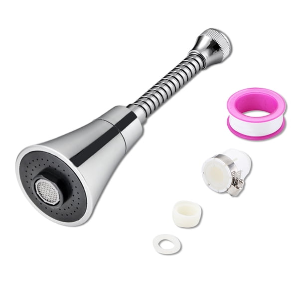 Extensor de grifo antisalpicaduras de fregadero ajustable flexible Adaptador de boquilla de grifo a prueba de fugas de ahorro de agua de alta presión Juego de accesorios de baño 6 Scienceny HA009041-06