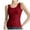 Red, variant on Admvng Tank Tops for Women Summer Slim and Comfortable Small Size Round Neck Ribbed Top Sleeveless Cropped Top S-2XL