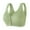 Green, variant on No Underwire Bra for Big Busted Women Full Coverage Support Bralette Comfortable Sleep Front Closure Bras