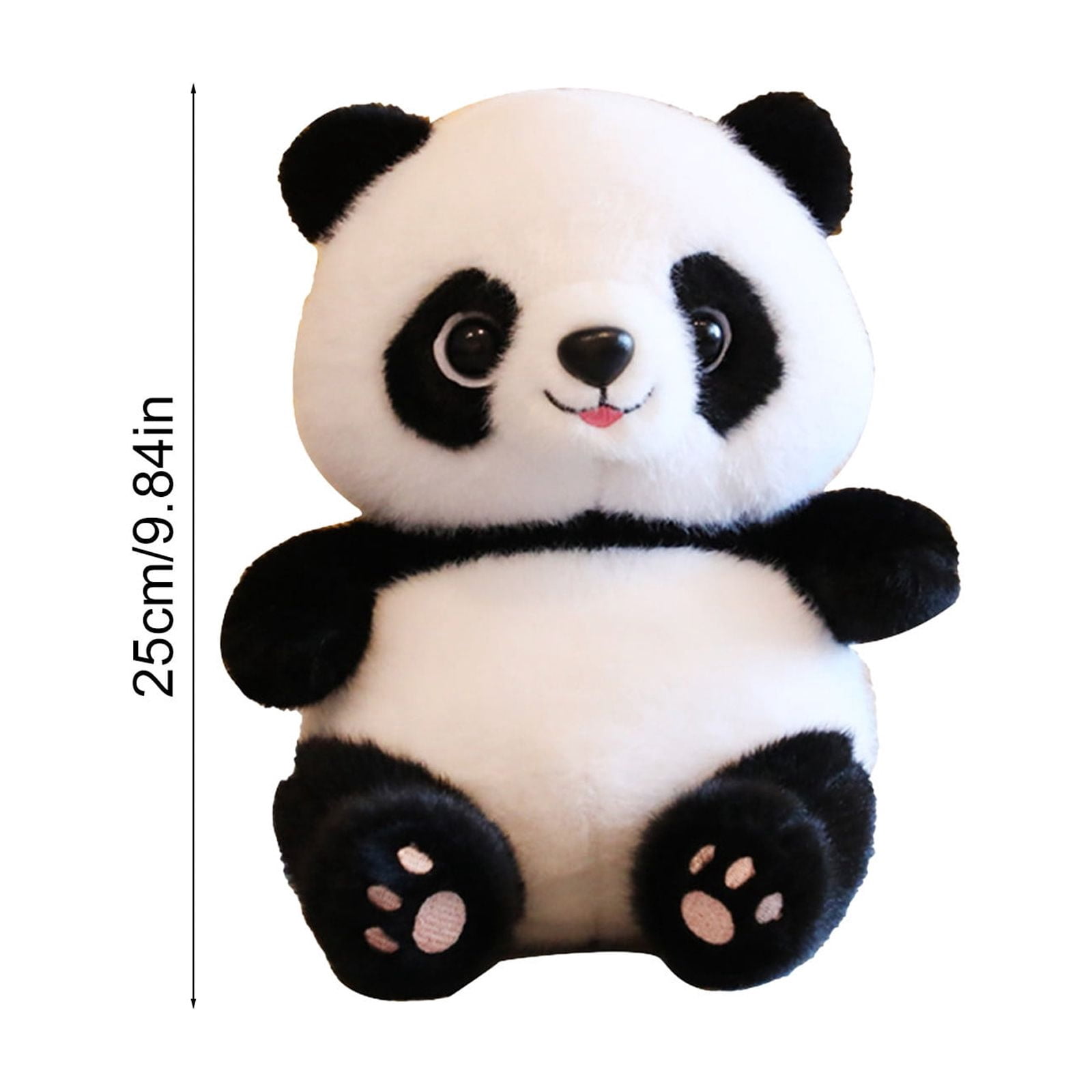 Jouet en Peluche Panda / Panda en Peluche Réaliste / Animal Câlin Super Doux pour Chambre d'Enfant Ou Salle de Jeux / Peluche Adorable pour Dormir Ou Déco