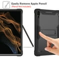 thumbnail image 3 of Dteck Case for Samsung Galaxy Tab S9 Ultra 2023 with S Pen Holder, Heavy Duty Shockproof Rugged Protective Shell Cover with Kickstand for Galaxy Tab S9 Ultra 14.6 Inch,Black, 3 of 7