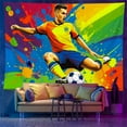 2024 Hot new UV fluorescent athlete tapestry, cartoon DIY color