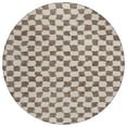 thumbnail image 2 of Addison Rugs Chantille Indoor/Outdoor Transitional Geometric Brown Machine Washable Round Rug, 8' x 8', 2 of 8