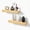 Nature Wood, variant on 32 Inch Picture Ledge Shelf with Lip,Floating Shelves for Wall, Set of 2 Solid Pine Wood Shelves with Invisible Brackets, Wall Storage for Living Room, Bedroom, Kitchen, Bathroom(Dark Brown)