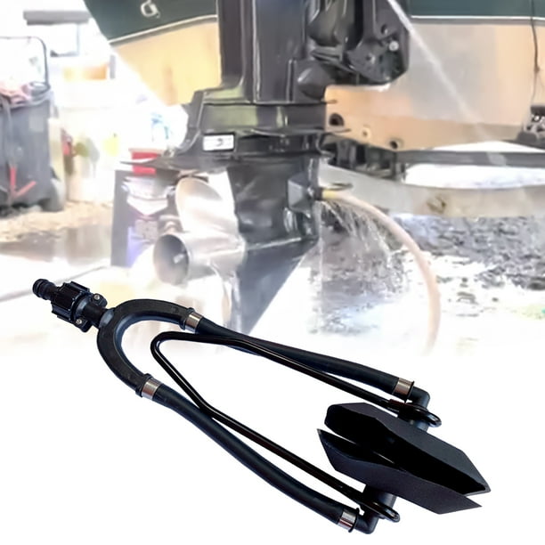 Motor Flusher Rectangular Dual Water Feed Nylon Ear Muffs Outboard