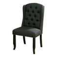 thumbnail image 3 of Tradi Fabric Tufted Wingback Side Chairs, Set of 2, Gray, 3 of 5