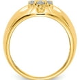 thumbnail image 2 of 14K Yellow Gold Diamond Mens Ring (Size 10) Made In India rm5838-075-ya, 2 of 5