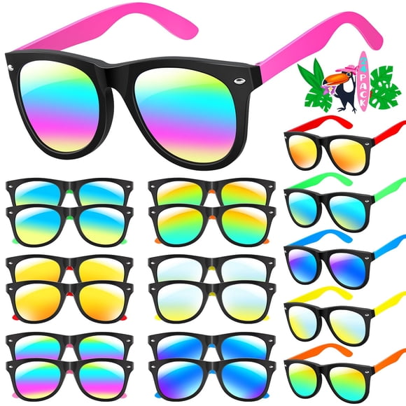 Gafas de sol GINMIC Kids Neon Party Favors con protección UV400