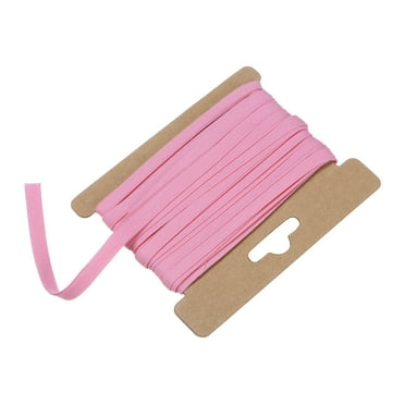 Uxcell Double Fold Bias Tape 1/4 Inch 6 Yards Cotton Bias Binding Tape Bulk for Sewing Pink