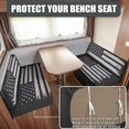 thumbnail image 2 of XYZCANDO Gray USA Flag RV Dinette Cushion Covers Comfortable Camper Accessories Couch Cover 2 Cushion Sofa Furniture Covers 1 Backrest Cover and 1 Bench Cover Grey, 2 of 7