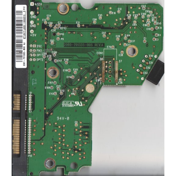 WD1600JS-22MHB0, 2061-701335-B00 AJ, WD SATA 3.5 PCB