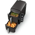 thumbnail image 1 of Ninja DoubleStack 2-Basket Air Fryer, Cooks 4 Foods at Once, 8 QT, 6-in-1, Smart Finish & Match Cook, Air Fry, Broil, Bake, Black, SL201 (Certified) (Refurbished), 1 of 14