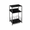 Black, variant on edx End Table/Nightstand with 3-Shelf Storage for Small Spaces, Living Room, Bedroom, 1 Piece, Gray