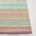 thumbnail image 4 of SAFAVIEH Montauk Albine Striped Cotton Area Rug, Blue/Pink, 6' x 6' Square, 4 of 9