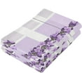 thumbnail image 3 of Dreamtimes Lavender Soft Hand Towels 2-Piece Absorbent Bath Towel Decorative Fingertip Towels for Bathroom Gym Spa Hotel Beach Swimming Pool,14.4" x 28.3", 3 of 7