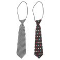 thumbnail image 2 of 2 Pcs Cravates Garçon Cravate Sangle de Cou Cravate Ajustable pour Costume de Mariage Uniformes, 2 of 9
