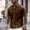 F-35Brown, variant on ZHOGXU Men's Summer Shirt Short Sleeve Lapel Solid Color Buttons Fashion Comfortable Business Blouse For Casual Daily Wear,Army Green,L