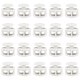 thumbnail image 1 of Uxcell 20 piezas de bloqueadores de cordón de plástico, clip de resorte de doble orificio, cierre de bloqueo elástico para cordones, paracord, blanco, 1 of 7
