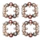thumbnail image 1 of 4 Uds. De decoraciones de perlas de diamante, Clips para zapatos de moda, adornos de joyería de aleación, suministros artesanales, 1 of 8