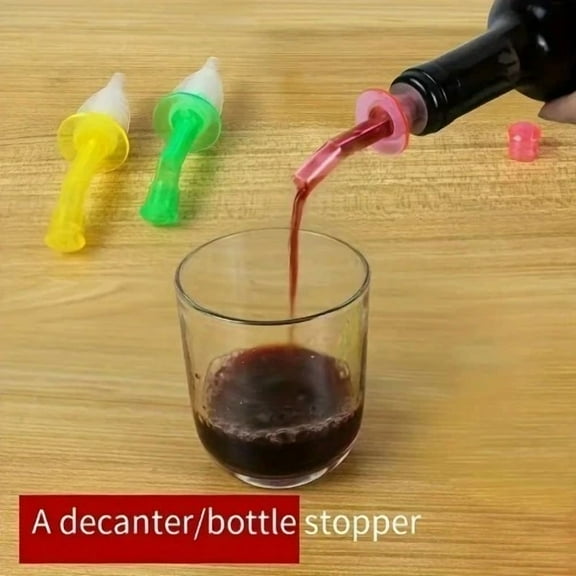 New Set Of 3 Bottle Pour Spout Stopper Dispenser Liquor Flow Olive Wine Oil
