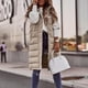 thumbnail image 5 of Chaqueta larga de plumón para mujer, sin mangas, con capucha, para invierno, cálida, talla grande, delgada, con cremallera, chaleco acolchado para exteriores, 5 of 5