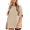 Light khaki, variant on Womens Oversized T Shirts Summer Casual Loose Fit Striped Knit Batwing Sleeves Tunic Tops