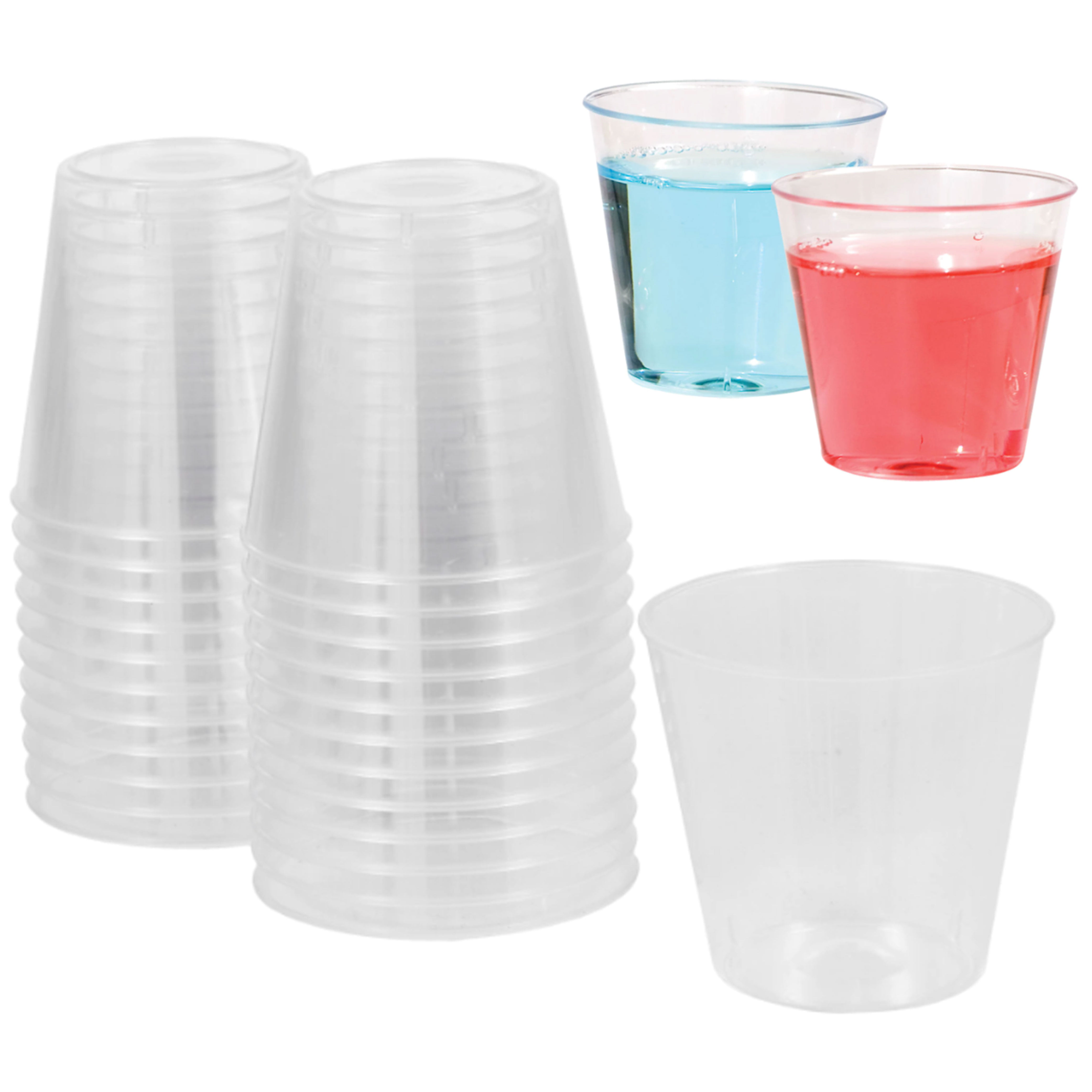 1 oz Heavy Plastic Disposable clear shot glasses Bar-ware Wine Glass 1000 ct 