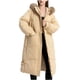 thumbnail image 2 of Abrigos y chaquetas informales con capucha de manga larga para mujer, abrigos largos y cálidos con capucha, chaquetas con cuello, parkas ajustadas de invierno, abrigos para mujer, 2 of 7