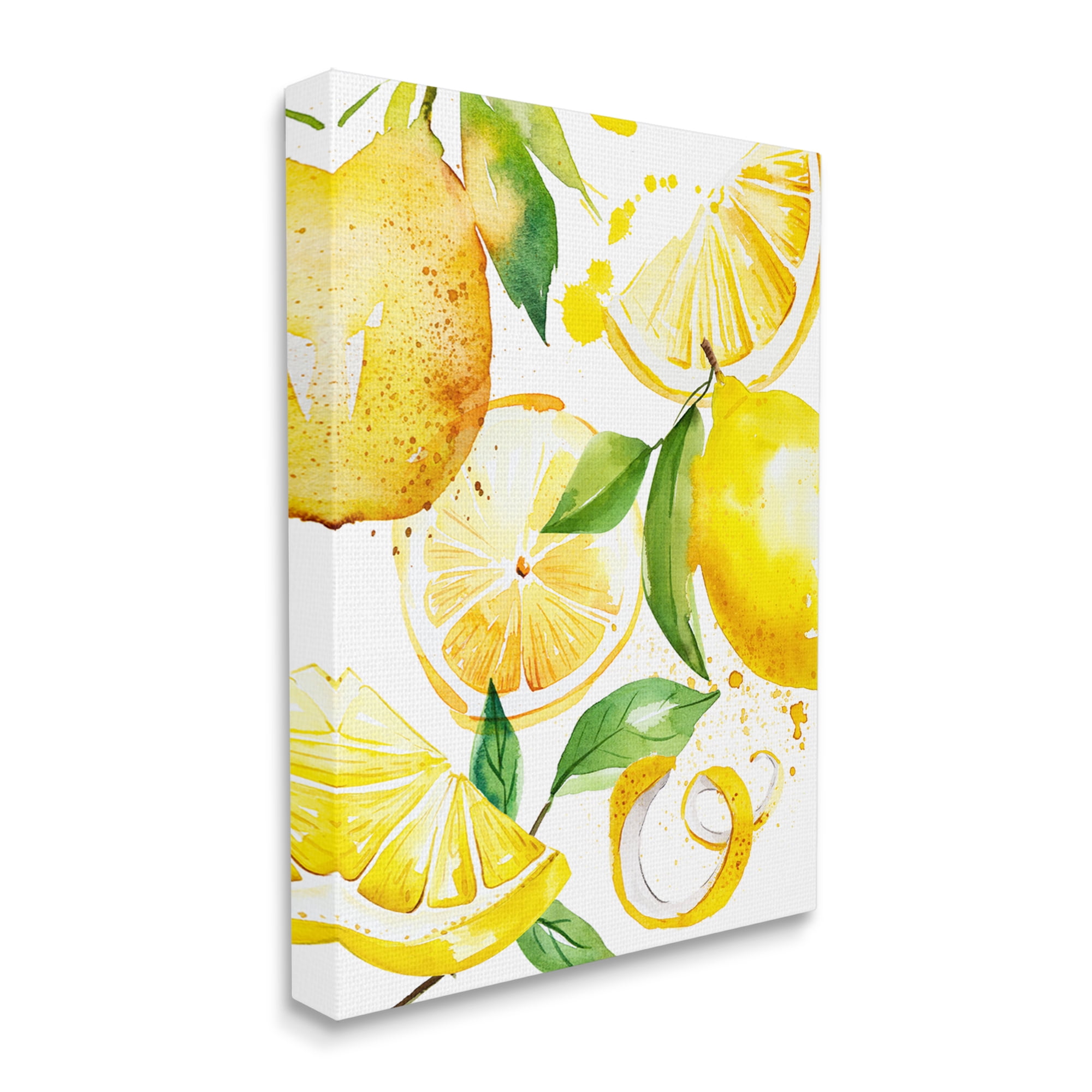 Stupell Industries Modern Lemon Peels Food & Beverage Painting Gallery Wrapped Canvas Print Wall Art, 16 x 20