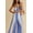 Blue, variant on Stylish Strapless Colorblock Jumpsuit