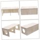 thumbnail image 3 of KAIYANG Juguetes de decoración para hámsteres, cabaña de madera para mascotas, hurón, ventana, ratones, escondite para hámsteres, juguete, 28 x 13,5 cm, M, 3 of 5
