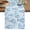 Blue, variant on Blue Hot Air Balloon Table Runner 36 Inches, Modern Balloon Float Clouds Bed Runner Dresser Scarves Tabletop for Indoor Outdoor Parties/Ceremony/Banquet, 13"x 36"