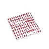 MasterVision Magnetic Letters, 1/2" x 3/4", Red on White, 120 Pieces
