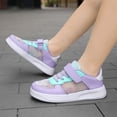 thumbnail image 6 of QTSHPN Girls' Sneakers Breathable Mesh Everyday Wear Lightweight Casual Sports with Gradient Color Design Kid Shoes, 6 of 9