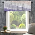 thumbnail image 4 of Purple Coastal Wave Farmhouse Short Window Curtain Valances, Summer Modern Ocean Beach Rod Pocket Kitchen Valances for Living Room Bedroom Bathroom Cafe 60" x 18", 4 of 8