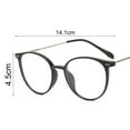 thumbnail image 5 of AYYUFE Anti Blue Light Glasses Round Frame Anti Eyestrain High Clarity Ultra Light Spring Hinge Eye Protection Eyewear Women Non-prescription Computer Eyeglasses for Dating, 5 of 8