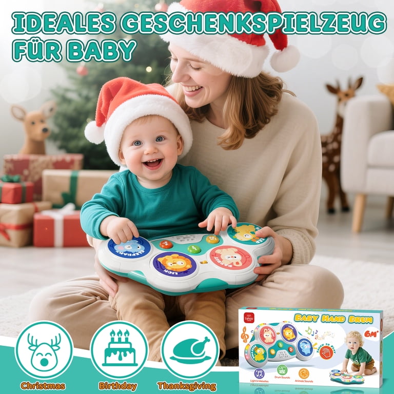OROLIVING Kids Drum Set with Lights, Multicolor photo 6