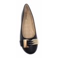 thumbnail image 2 of Victoria K Women's Gold Buckle With Two Tone Straps Ballerina Flats, 2 of 5