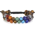thumbnail image 1 of Pulsera de cuentas de chakras, 7 chakras, cristales curativos, pulsera de piedras para yoga, pulseras de meditación, relajación, antiestrés, brazalete para mujeres y hombres., 1 of 4