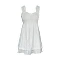 thumbnail image 6 of Nituyy Women Sleeveless Dress Floral Embroidery Loose A-line Dress for Beach, 6 of 8