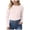 Light Purple, variant on larppty Girls Long Sleeve Ribbed Knit Shirts Soft Slim Fit Crewneck Casual Base Layer Tops Tees(White,7-8 Years)