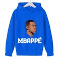 thumbnail image 2 of Sudadera deportiva azul de primavera y otoño CALIENTE 2024 para niños y niñas, sudadera con capucha estampada de Mbappé, ropa para niños, sudaderas con capucha para niñas, 2 of 5